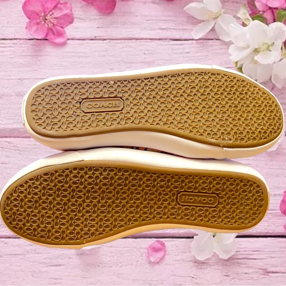 Coach Poppy Barrett Pink Spring Low Top Patent Sneakers Shoes Size 9 - Picture 10 of 13